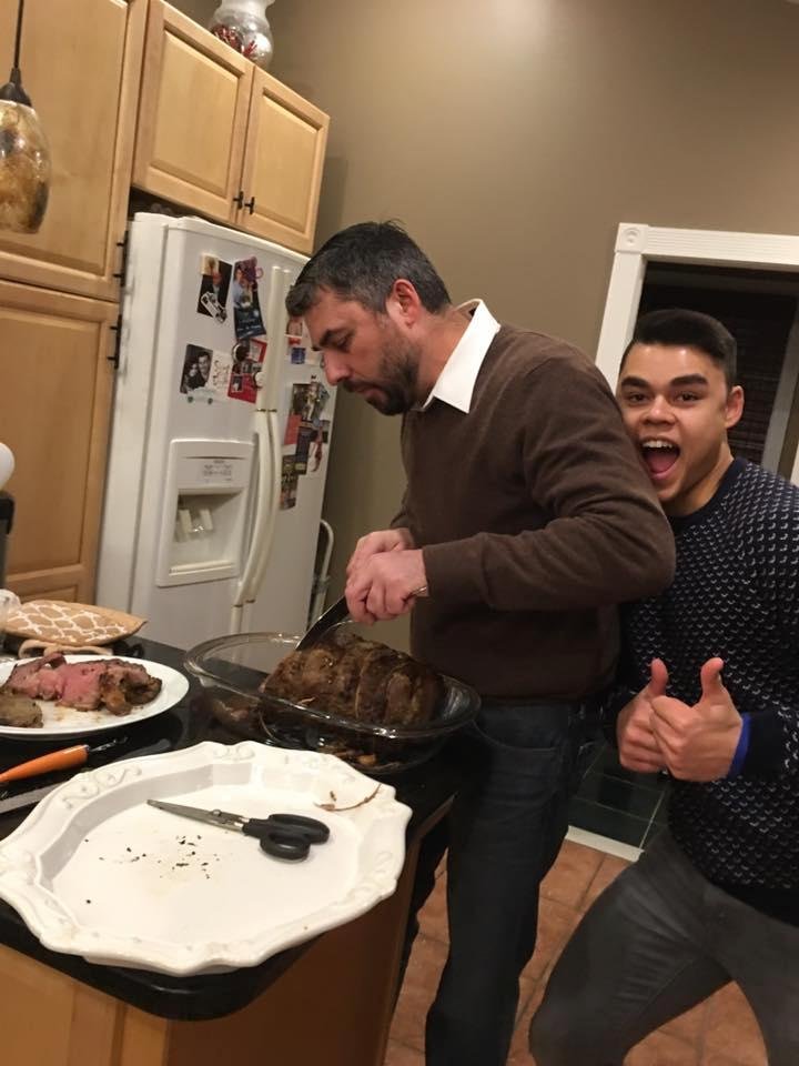 Father and son bonding lol