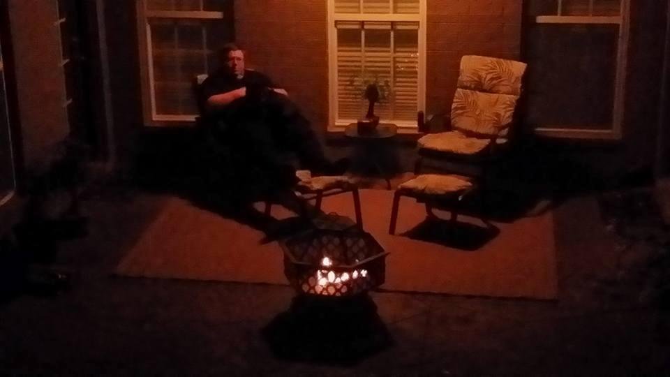 It's an awesome evening to be sitting out in the backyard.