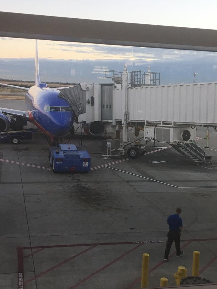 On my way...waiting to board!