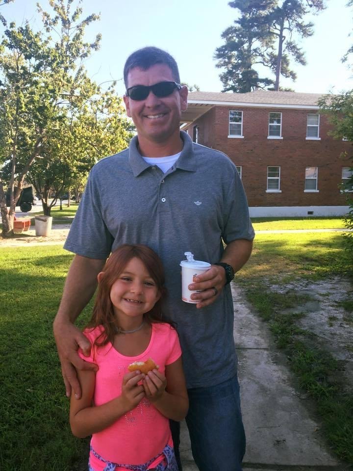 Dustin with precious Reagan...