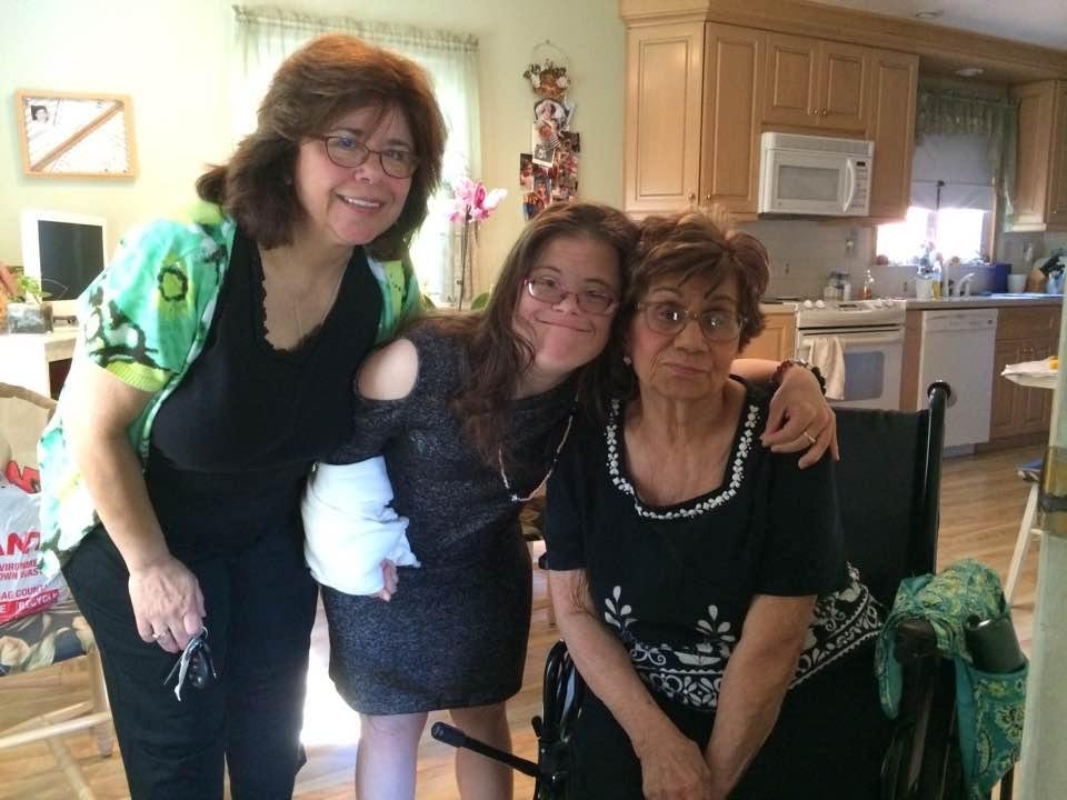 So happy to see Mom for Mother's Day