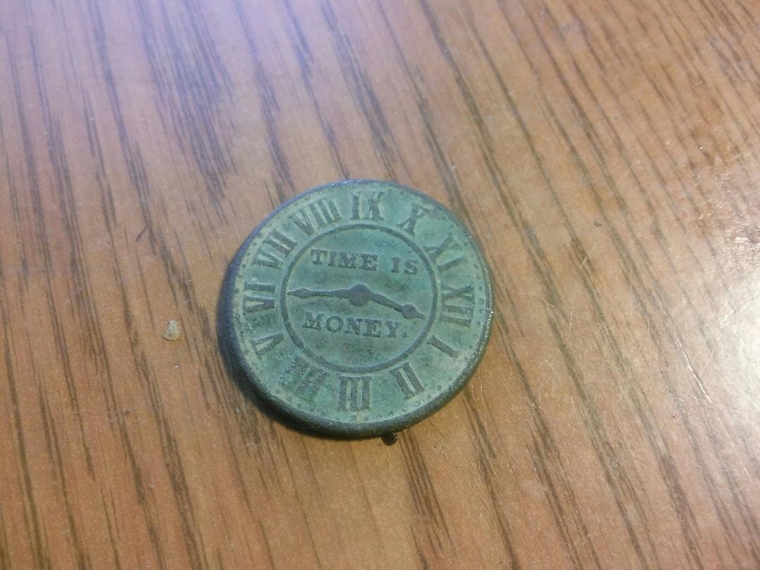 S. N. Botsford lock and watches repair hard times token (1839-1842).
