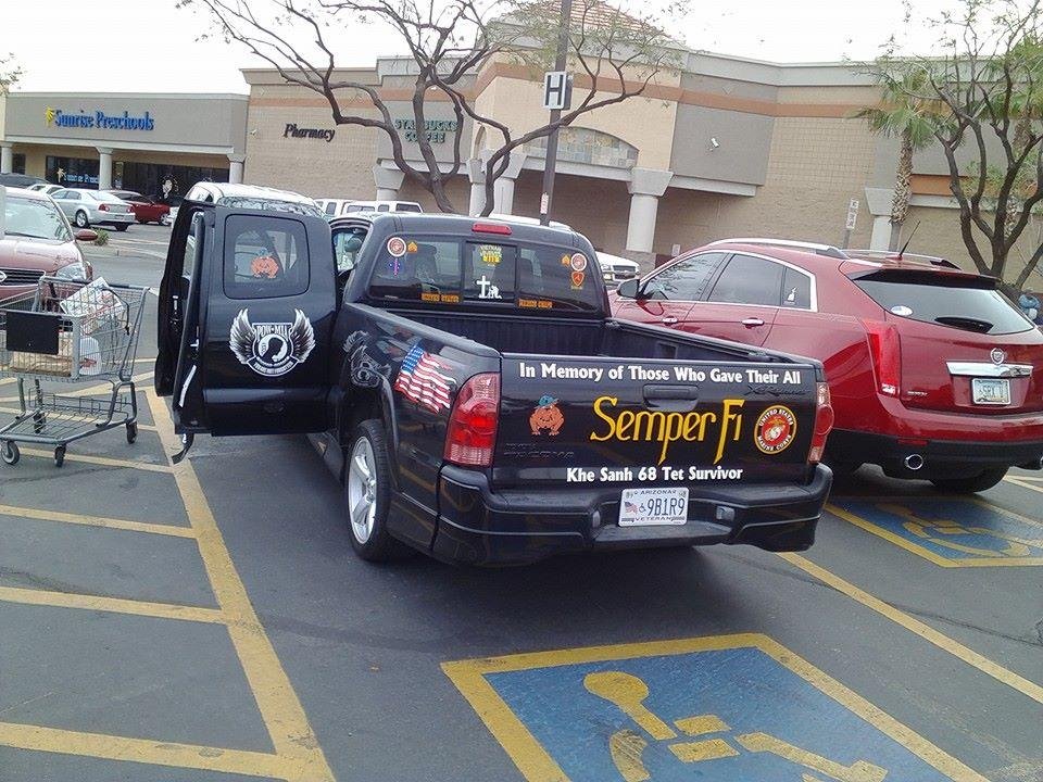 I ask this guy if I could take a picture of his truck....very Kool...thank you for being one of the BRAVE !