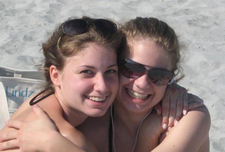 My happy daughters, Casey and Lindsey