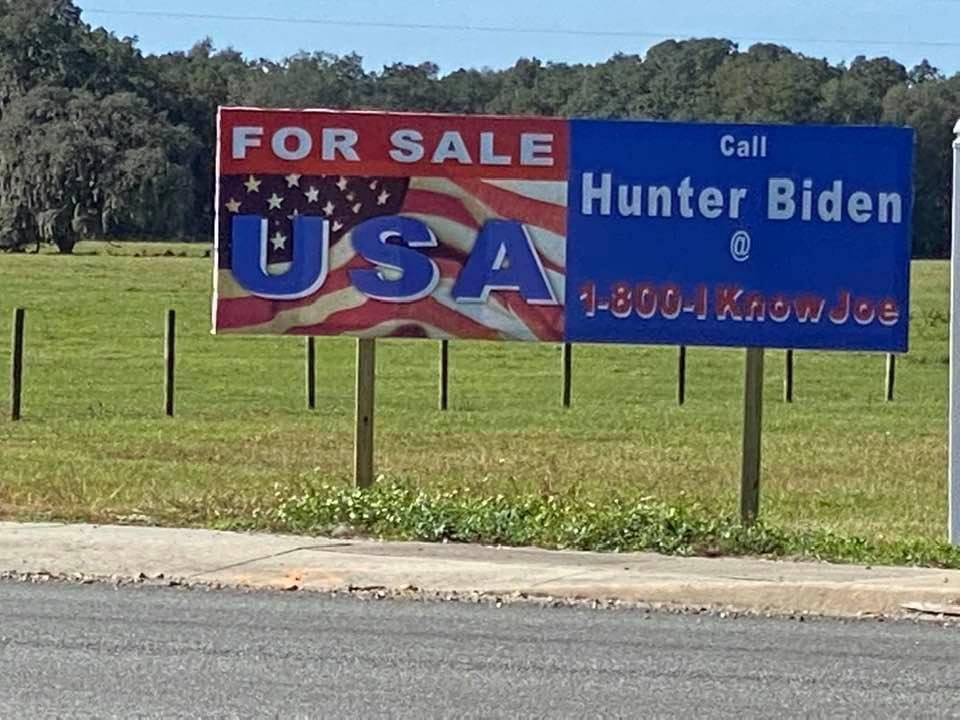 This is next to a road near The Villages.