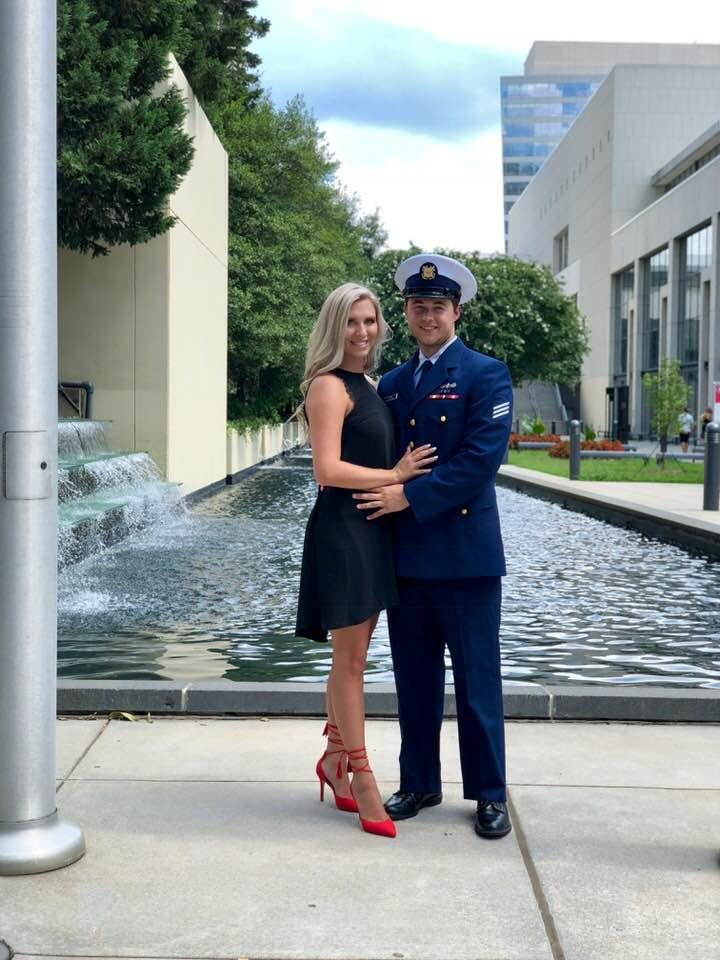Tyler and Briana had pictures made Saturday. Tyler has a little over two months and he will be done with his four years in the Coast Guard. Then he will be coming home and starting college. We are so proud of him. Maw lo