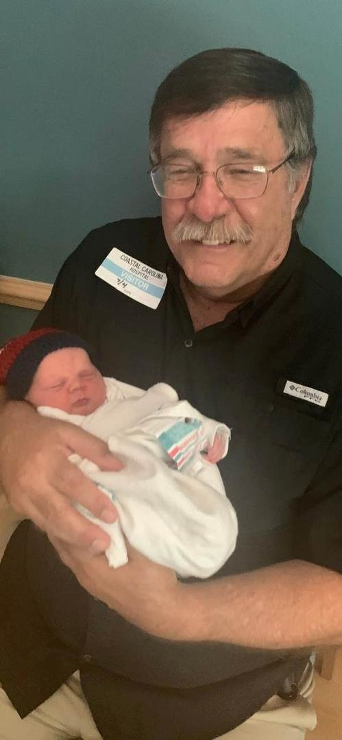 Celebrating the birth of my grandson, Hugh Everette, born on the Fourth of July😁