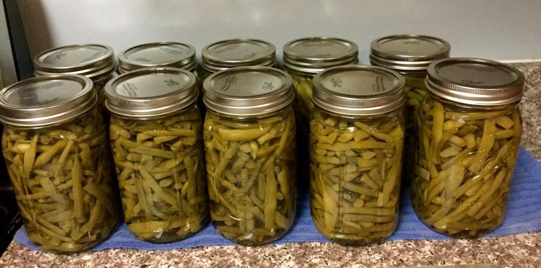 Pantry is nearly empty so it's time to restock. First beans of the season!