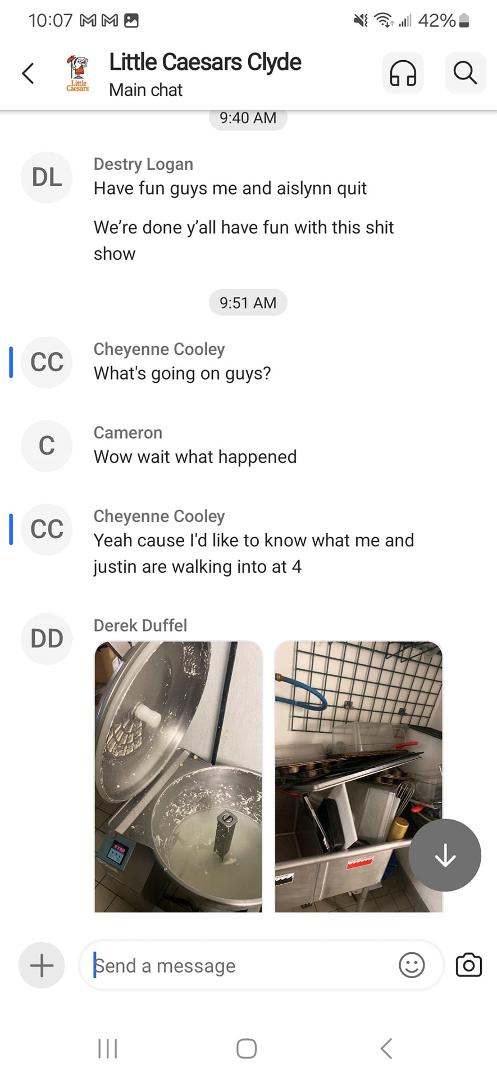 Well for one the managers should watch the cameras when they come in in the mornings so they can see who is working their a$$ off, and who leaves like 6 times during their shift