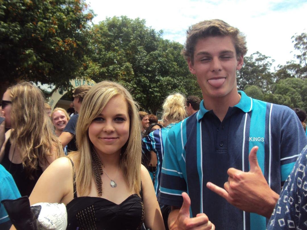 Sharde with her cousin who is in yr 12 next yr