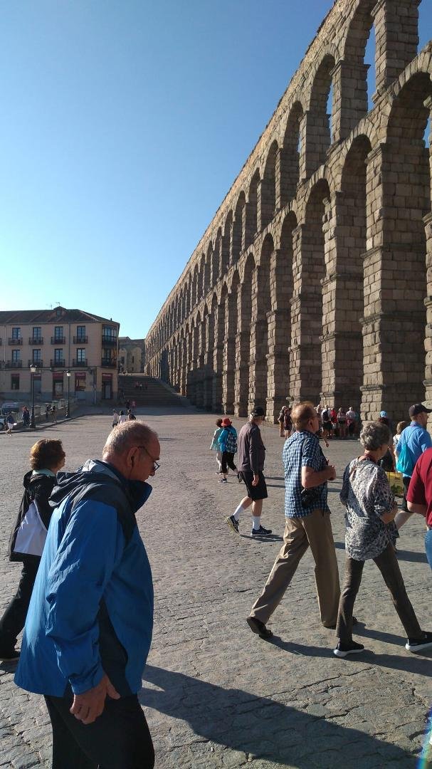 The Romans REALLY liked their water! Aqueduct in Segovia