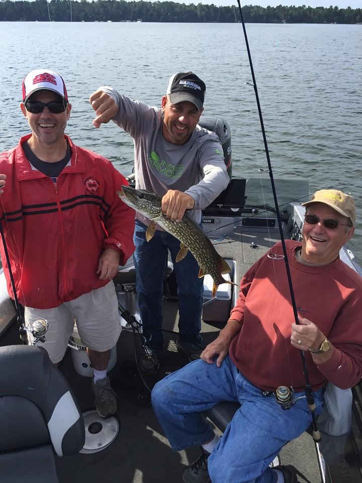 This northern liked john and my minnows and ended up with two hooks in his mouth