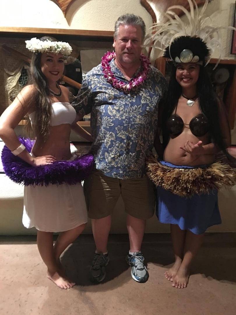 Mark at the Old Lahaina Luau