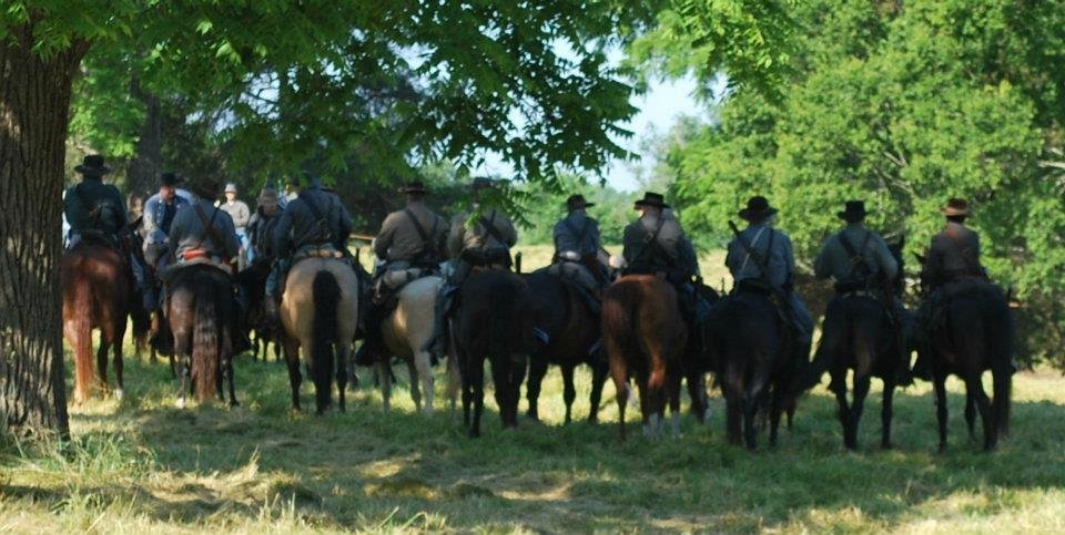 The side of the Black Horse Cavalry the Federals don't see