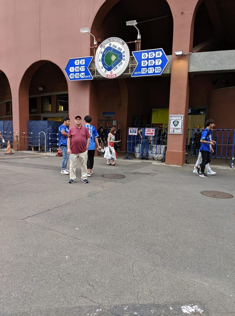 We went to our first Japanese baseball game tonight!