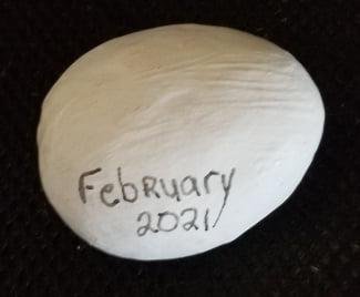 As a lot of you know I paint rocks & hide for the kids to find. But this landscape rock is special. It's for all my family & friends living where all their landscape is the same color as this rock. Stay safe & warm love