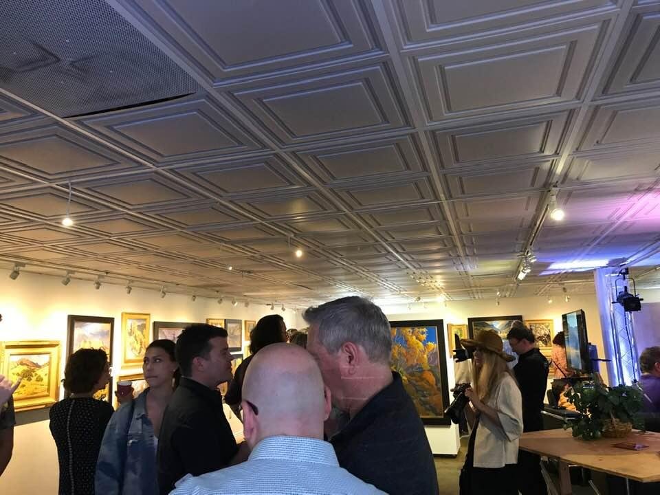 At Tina’s show Hahn Solo the art 🖼 of Don Hahn