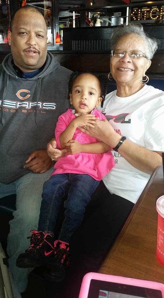 Out to lunch with 2 of my favorite people Derek Cross and his baby girl Alexia.