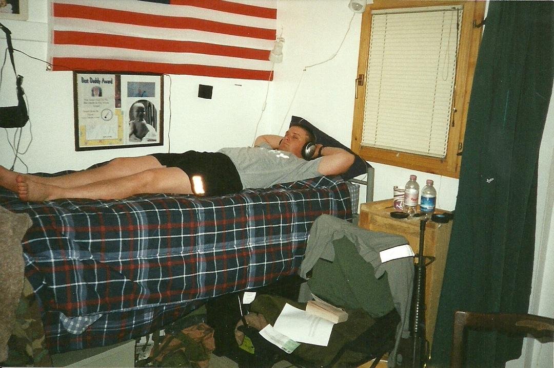 Mike Hildreth taking a break in BiH