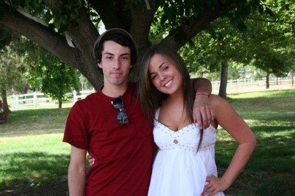 My son Ian and Taylor pre-grad nite