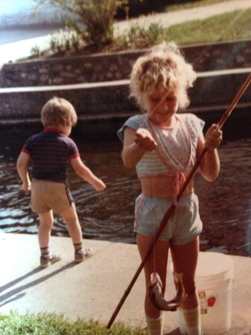 Chyanne back in the mid 80's at Paris, Mi. old fish hatchery.