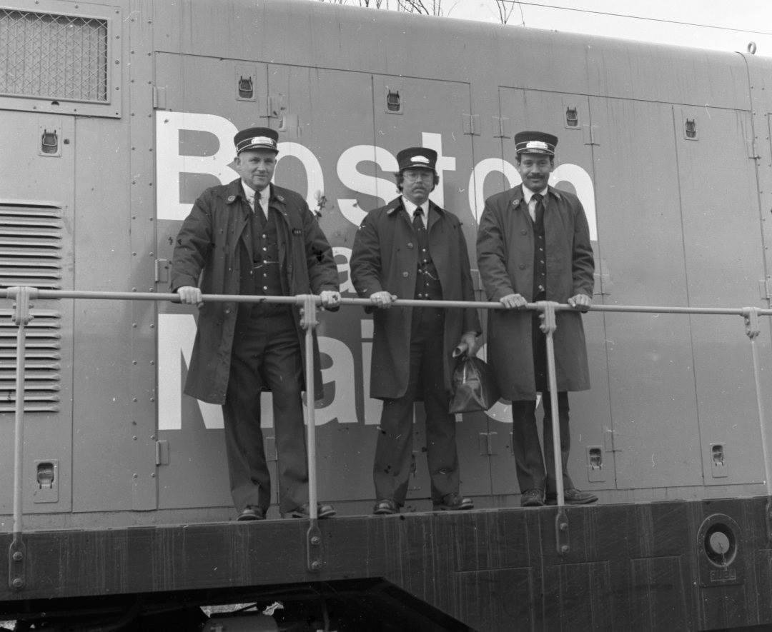 Steamtown USA, crew at Railfan's Weekend, 1981