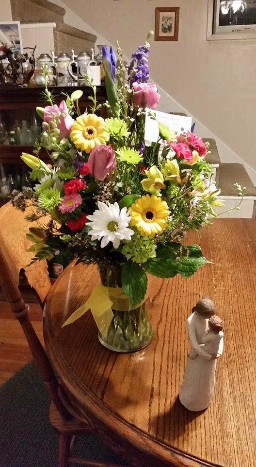 What son sends his mother flowers and a figurine on their 34th birthday? MINE DOES! Thank you for being everything a son could be. I love you more than you'll ever know!
