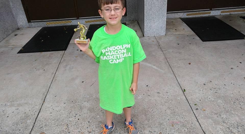 #1 Grandson Nathan was on the championship team for his age group at RMC basketball camp. He was picked "beat teammate" for his team.  Hooray Nathan. M