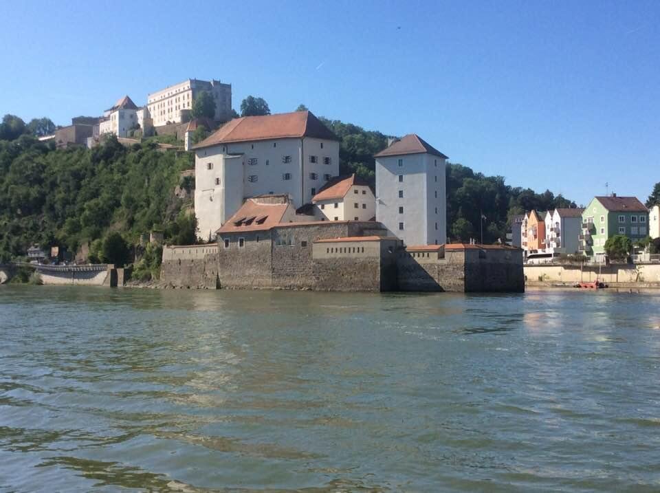 Passau, Germany...known as the City of Three Rivers..the Danube, the Inn, and the Ilz...the castle of the Prince /Bishop of Passau...