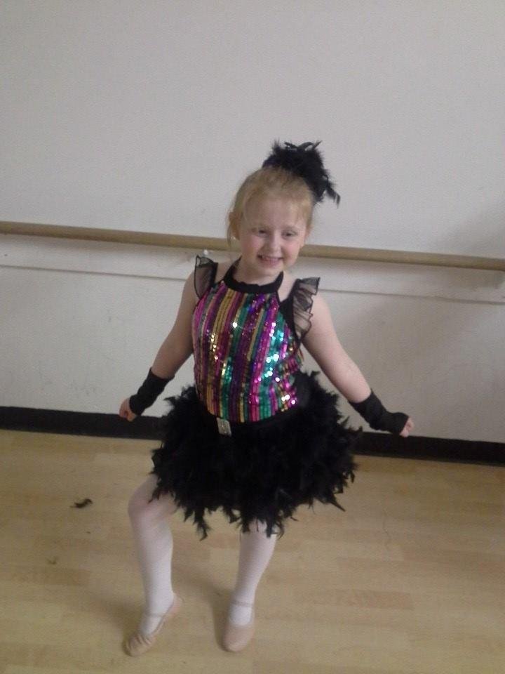 Helping out, took my granddaughter to dance, surprise it's costume night