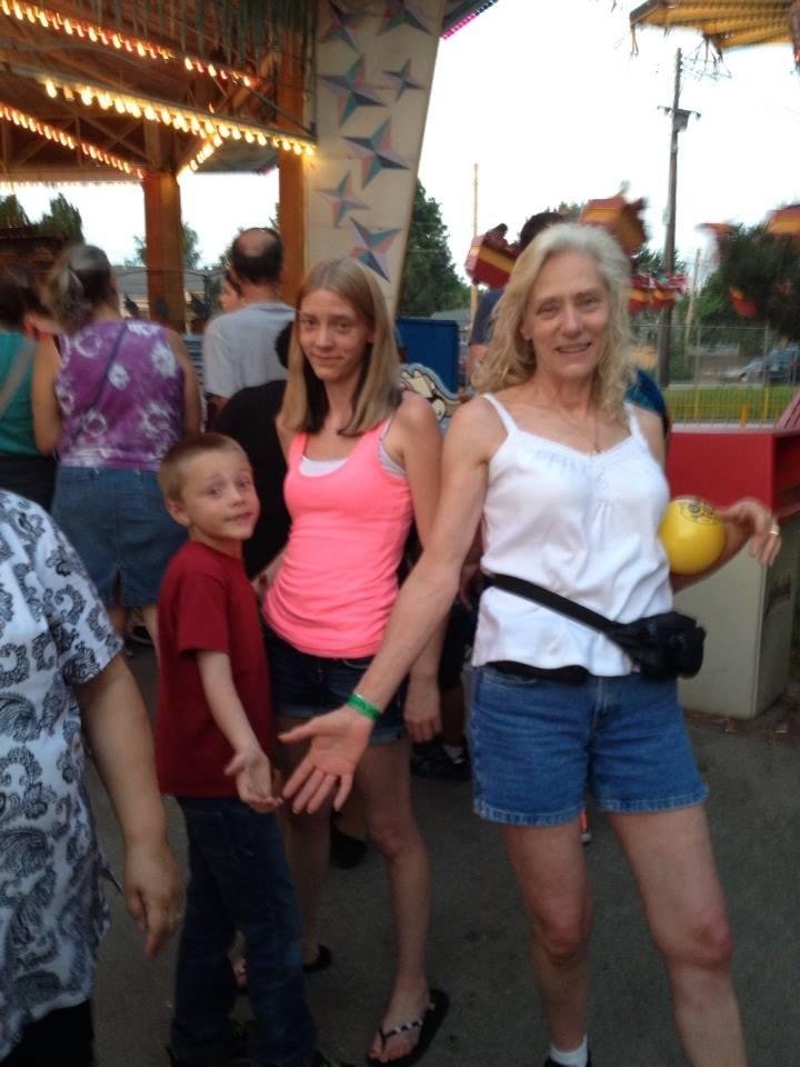 Waiting in line at Lakeside amusement park doing a little dance lol
