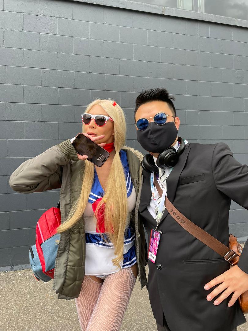 Me and Megan as Sailor Moon