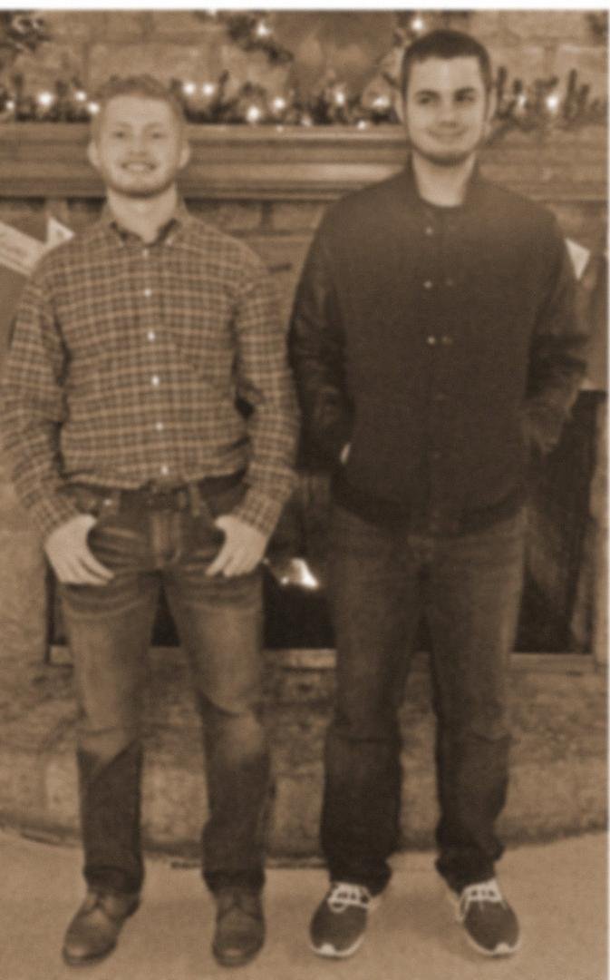 My bearded grandsons Mitchell Phillips and Clayton Lala