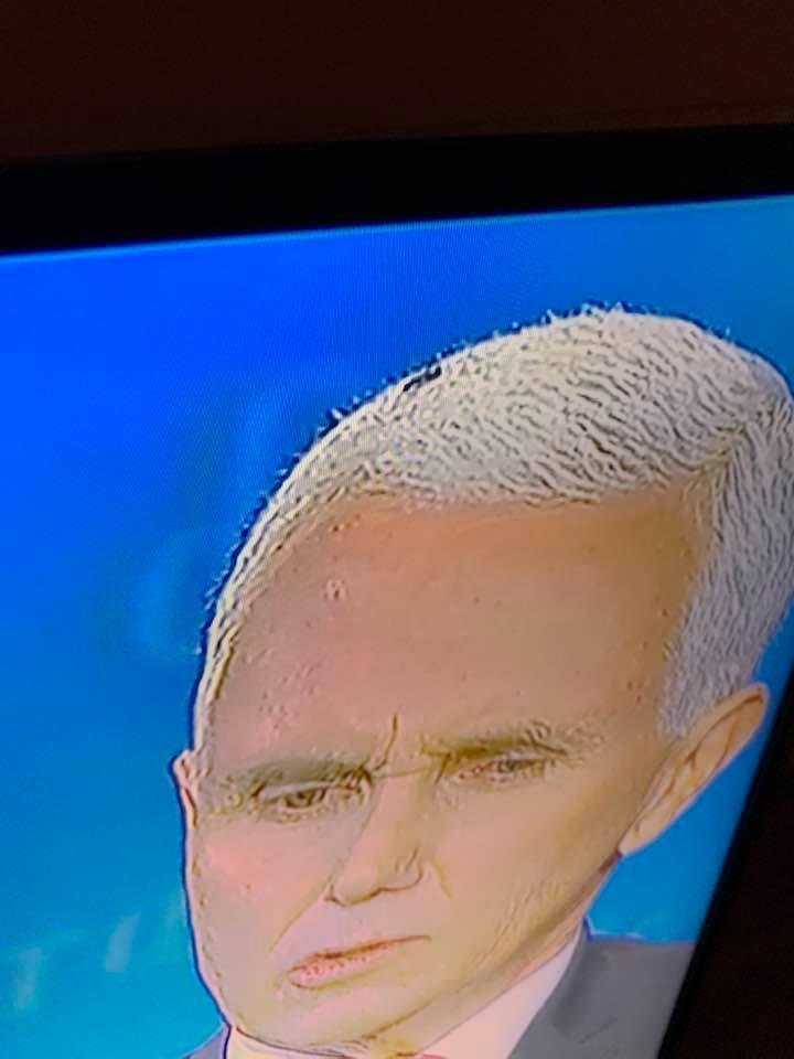 Look Pence is so full of shit that flies land on his head!!!