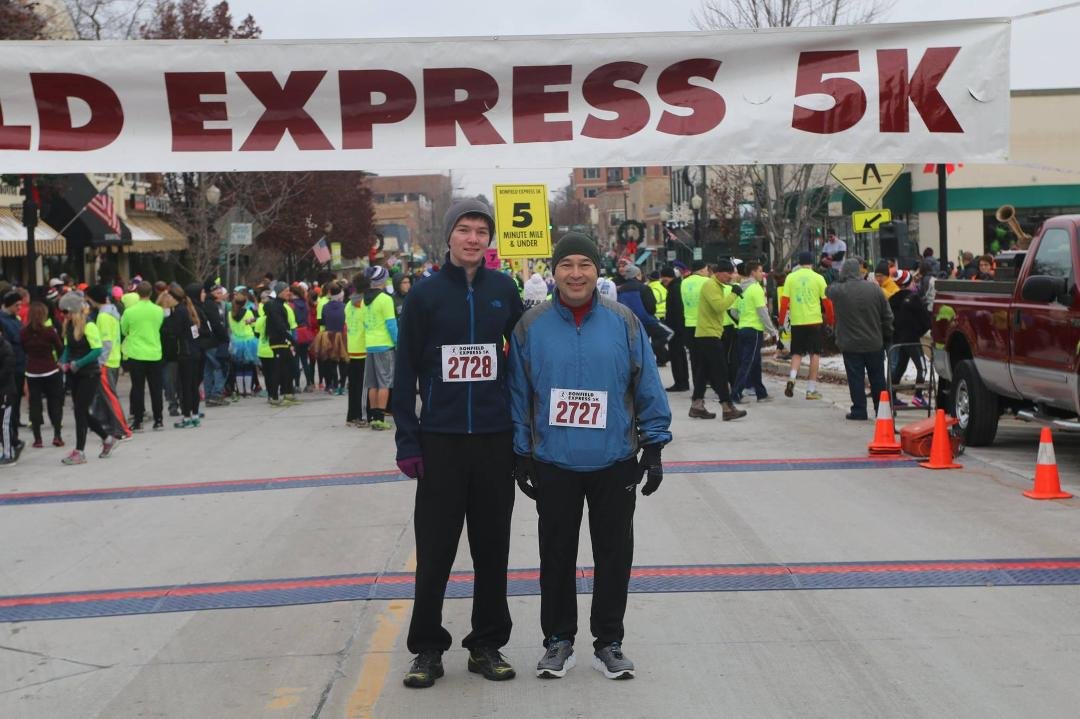 Bonfield Express 5k Turkey Trot. A cold Thanksgiving morning!