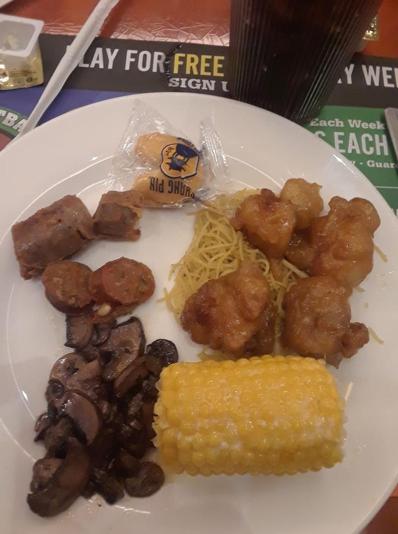 Birthday dinner at Feast Buffet in Santa Fe Station.