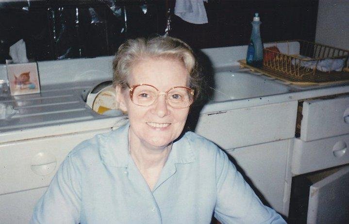 Mama in the kitchen as always, all us kids will never forget those special chicken dinners on Sunday. Lorene Baker was the best of all of us.