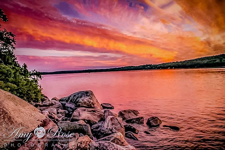 Trying to be patient until we can enjoy spectacular sunsets over the lake again.