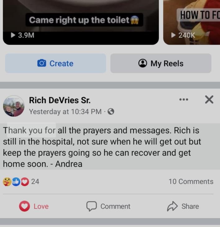 Please continue all your prayers 🙏🙏 thanks so much ❤️🙏