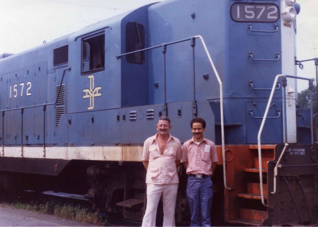 On July 25, 1979, I graduated from the B&M’s Locomotive Engineer Training Program..
Several days later, I am shown here covering my first Locomotive Fireman’s assignment.
I worked as a “Promotable Fireman” (a.k.a. Reserve