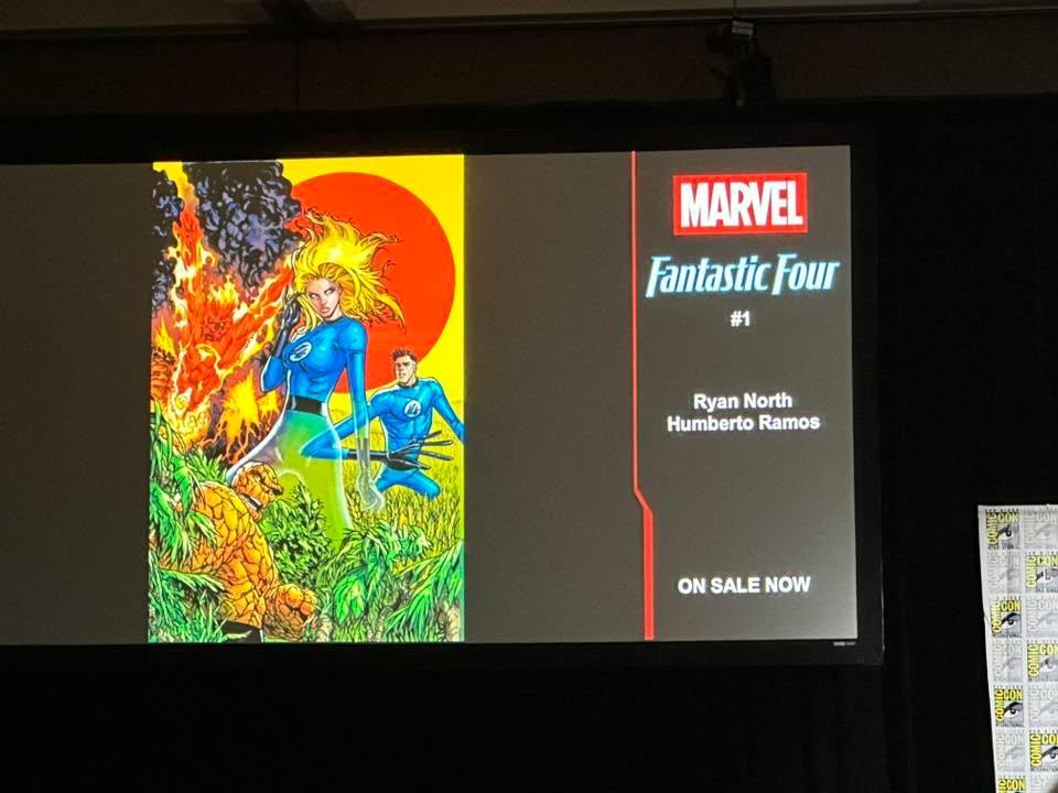 Marvel Fanfare Panel.  I did not know Tom Brevoot started out as a DC fan. It was all a FF themed Panel.  Saw behind the scenes visit film where the comic book pros visited the set.  I’m sure they’ll post it on the Marvel Y