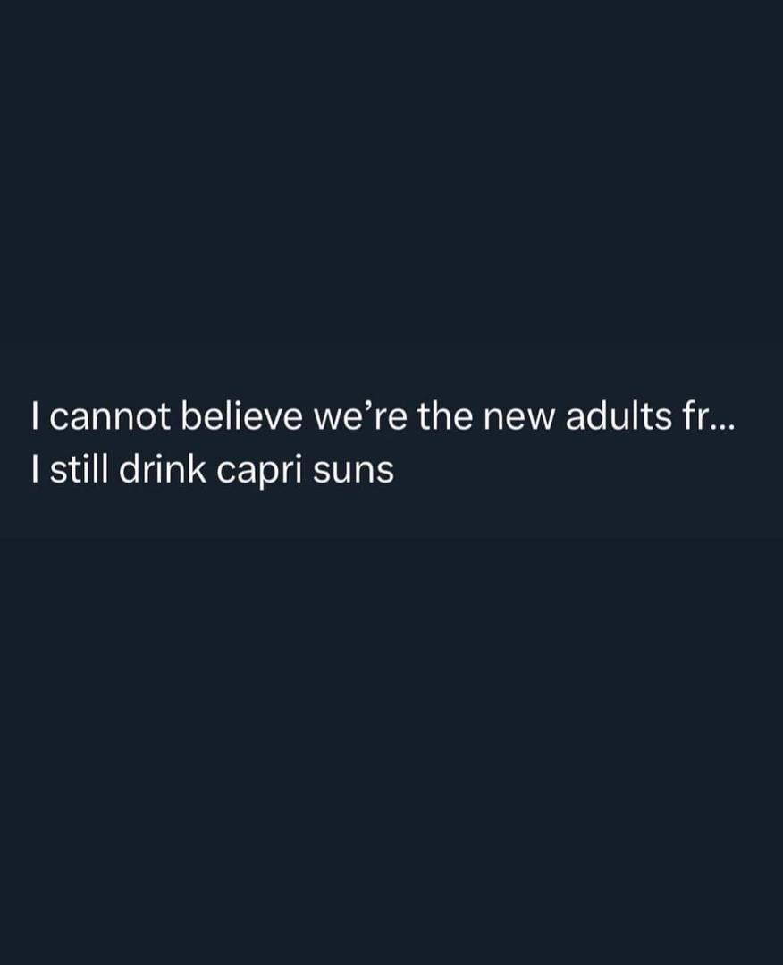 I still eat lunchables and bowls of cereal, Gang 😂 while watching 90s cartoons and being a whole ass Father to two teenagers 😂