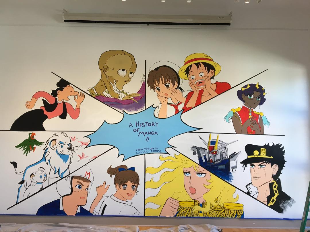 manga mural finished