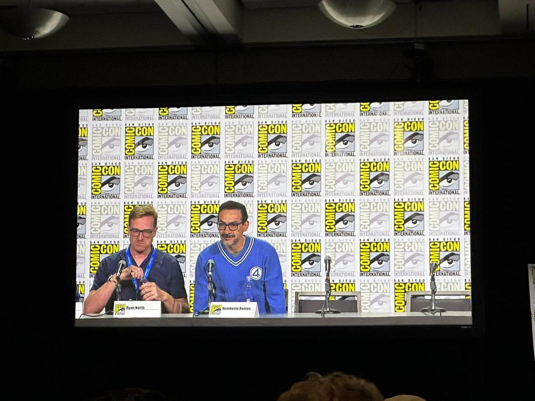 Marvel Fanfare Panel.  I did not know Tom Brevoot started out as a DC fan. It was all a FF themed Panel.  Saw behind the scenes visit film where the comic book pros visited the set.  I’m sure they’ll post it on the Marvel Y