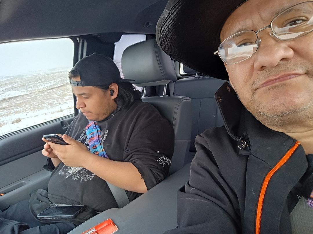 Cruising to Watford City with C.J. for supplies n McDonald's