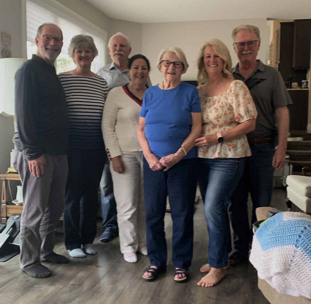 A few weeks late for my Auntie Pats ' 95th birthday, but we had a great visit with her and cousins today!