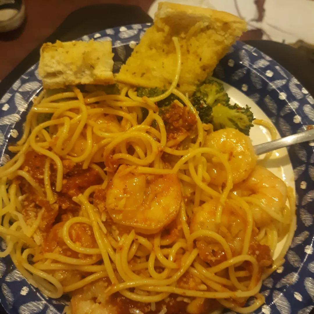 Italians eat spaghetti and shrimp for Christmas.....