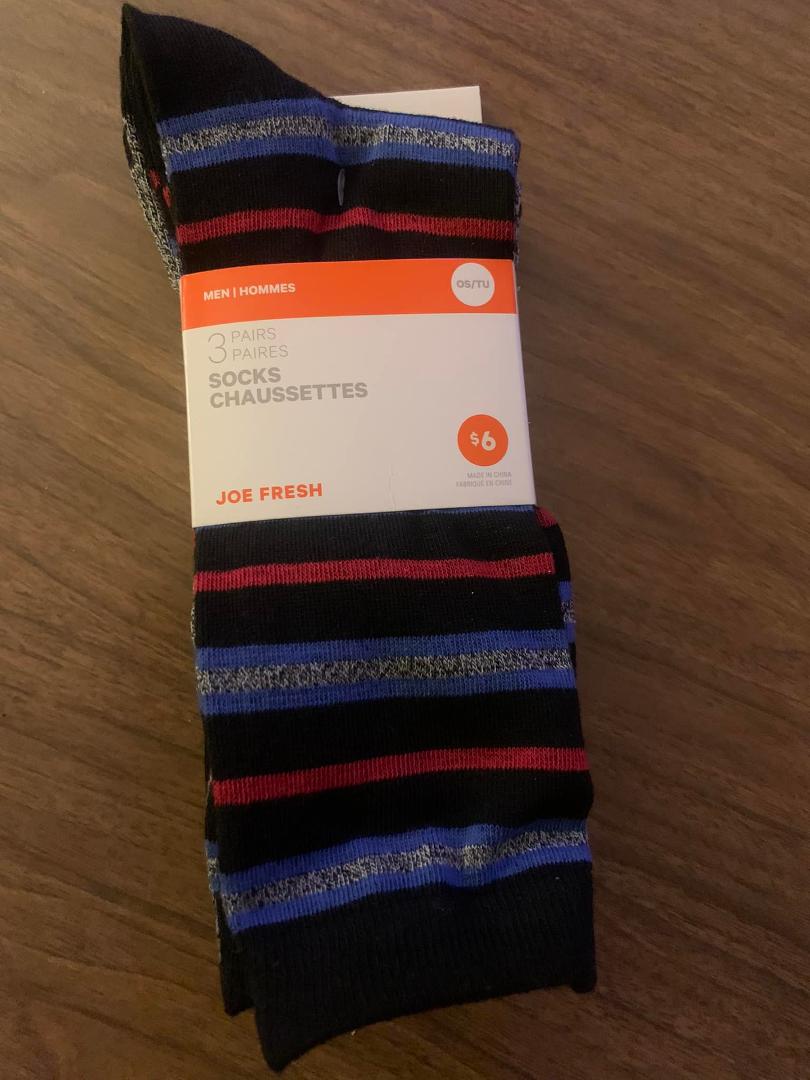 Bargain of the Day…3 pk of socks only $2 at Nofrills…
