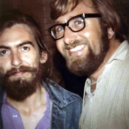 George Harrison And Beatles Road Manager, Mal Evans....I'm Reading Mal's Book.... Great Stuff...He Was Responsible For Getting Badfinger Signed To Apple Records.....And, He Produced Their Great Single.."No Matter What"....