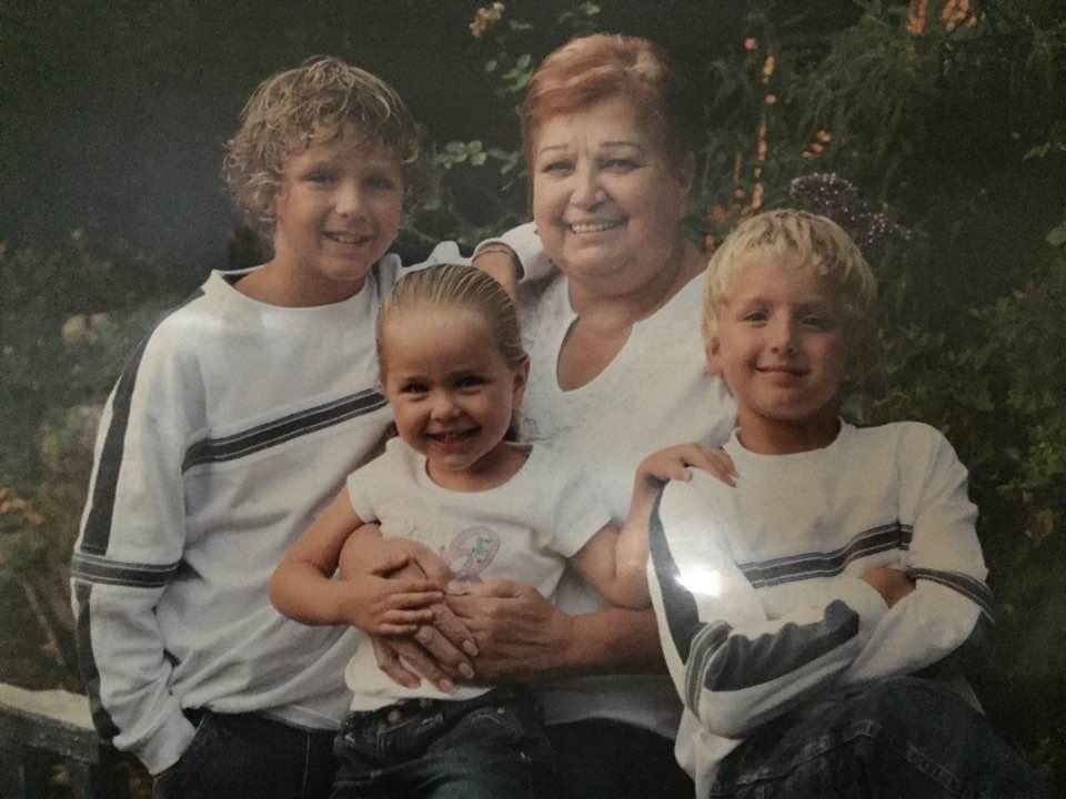 Dee (my sister-in-law) & her grandkids when they were young (Jake, Jared & Jaden).